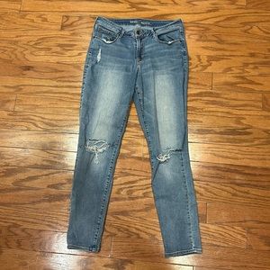 Ripped size 12 Old Navy mid-rise rockstar jeans